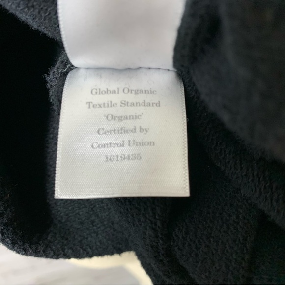 Everlane Sweater Dress Sz XS Black Jersey Organic Cotton 1/2 Sleeve Minimalist - Picture 11 of 11